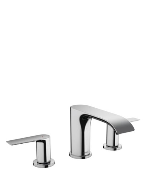 Hansgrohe-HG-3-Loch-Waschtischarmatur-95-Vivenis-mit-Zugstangen-Ablaufgarnitur-chrom-75033000 gallery number 1